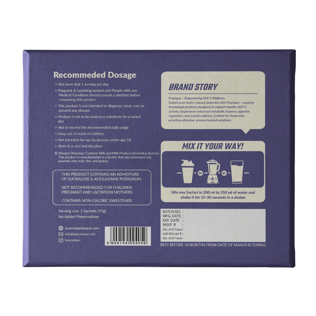 Pranique Protein - Chocolate Flavor